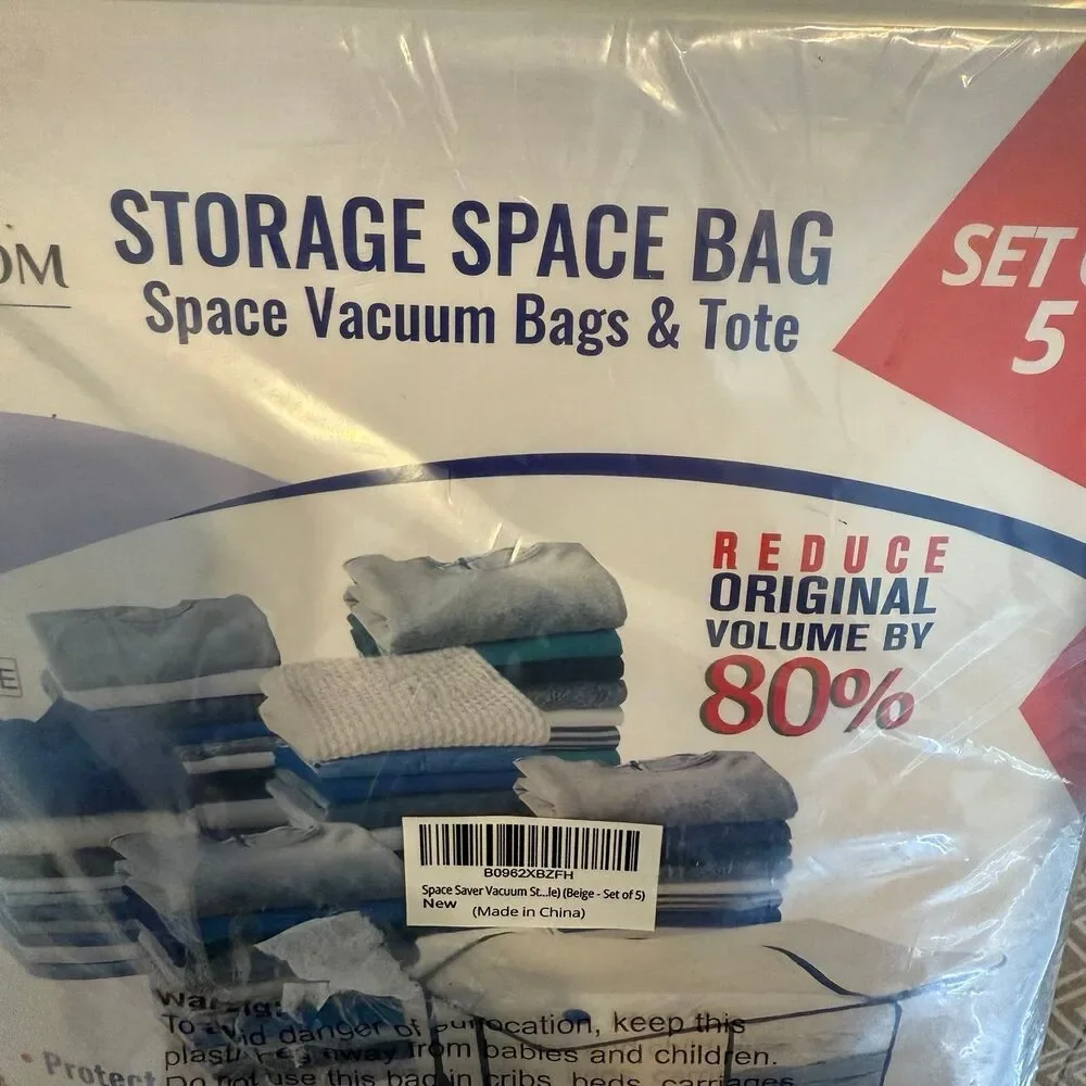 Kingdom Home Storage Space Vacuum Bags set of 5